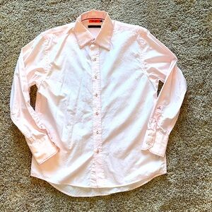 Barely worn pink Marc Ecko Cut and Sew button down size medium